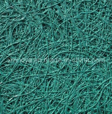 Διακόσμηση οροφής με πολύχρωμα ακουστικά πάνελ και πλακέτα από φυτικό τσιμέντο