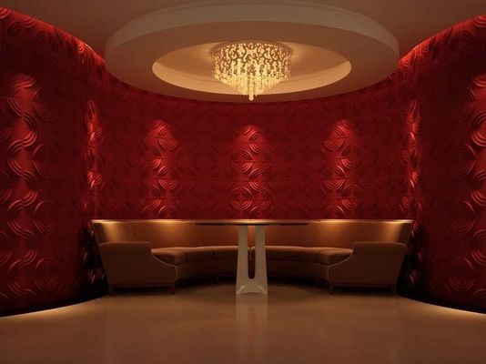 Πυροσβεστική 3D ακουστική πλάκα τοίχου βαθμού Β1 για οικολογικά φιλικά οικοδομικά υλικά