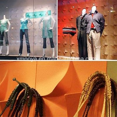 460mm*460mm Μέγεθος 3D PVC πλαστικών τοίχων / οροφών για εσωτερική διακόσμηση