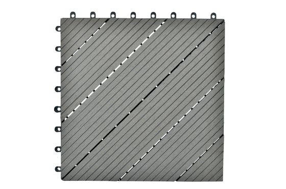 Εναλλακτικά συνθετικά πλακάκια WPC DIY για εξωτερική διακόσμηση δαπέδου σε προσαρμοσμένο μήκος