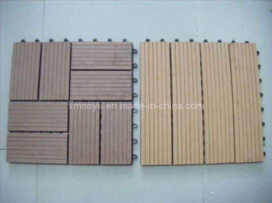 Εναλλακτικά συνθετικά πλακάκια WPC DIY για εξωτερική διακόσμηση δαπέδου σε προσαρμοσμένο μήκος