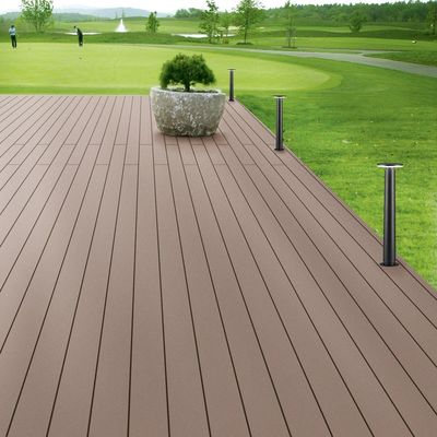 150*25mm Ash Wood Plastic Composite WPC Decking Superior για κήπο / εξωτερικό δάπεδο