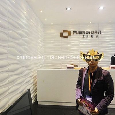 Χρησιμοποίηση σε ξενοδοχεία 3D πλακέτα Ακουστικός ήχος Πυροσβεστικό PVC τοίχωμα πλακέτα για τα καταστήματα επίπλων
