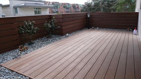 Προσαρμοσμένη HS150 * 25-A Αδιάβροχη εξωτερική ξύλινη πλαστική σύνθετη υλικό για διακόσμηση