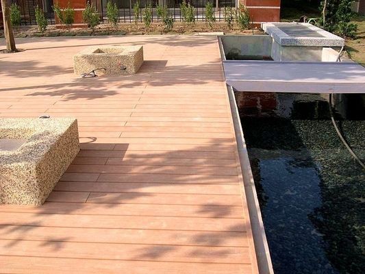 Προσαρμοσμένη HS150 * 25-A Αδιάβροχη εξωτερική ξύλινη πλαστική σύνθετη υλικό για διακόσμηση