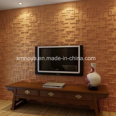 500mmx500mm Ακουστικά πάνελ PVC 3D τοίχωμα για το τηλεοπτικό φόντο στο σύγχρονο σαλόνι