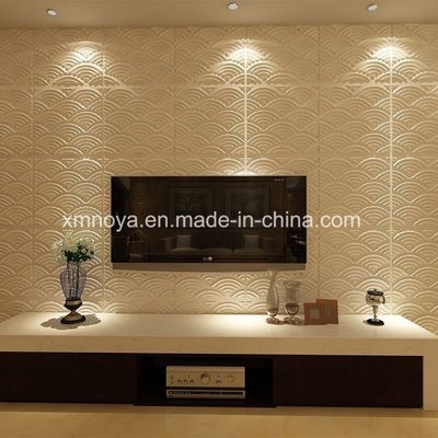 500mmx500mm Ακουστικά πάνελ PVC 3D τοίχωμα για το τηλεοπτικό φόντο στο σύγχρονο σαλόνι
