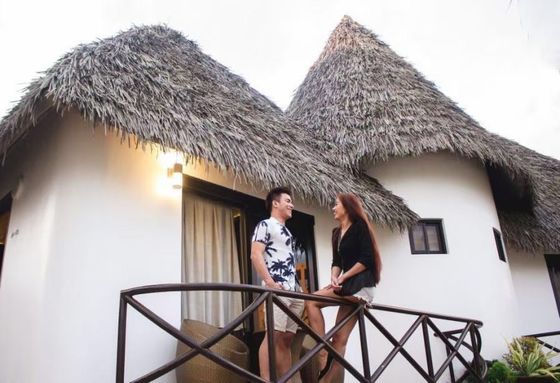 Ανερόστεγη εξωτερική προσομοίωση στέγη από πλακάκια από γρασίδι με εξατομικευμένο υλικό PVC