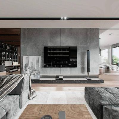 1220*2440*4-20mm Πυροσβεστικό Πίνακα τοίχου διαχωρισμού από ίνες τσιμέντου για διακόσμηση