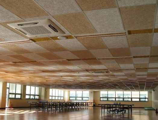Διακοσμητικά υλικά ξύλο μαλλί ήχος ακουστικό τσιμέντο φύλλο για ξύλινα ακουστικά πάνελ