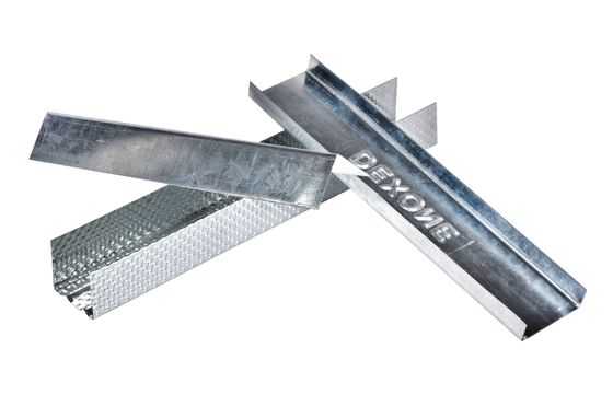 Τύπος καναλιού 50*35/70*35/73*36mm Ελαφρύς Ζυθοποιημένο Χτίσιμο Μεταλλικού Προφίλ
