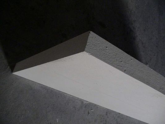 Σωλήνες πυριτικού ασβεστίου Θερμική μόνωση Κατασκευαστικά υλικά 220kg/m3 Λευκό