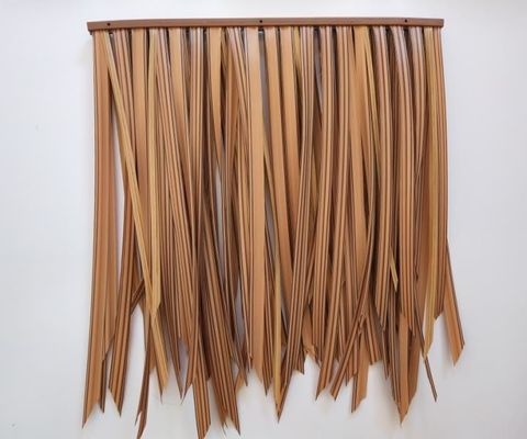 Περιβαλλοντικά φιλική 100% ρεαλιστική HDPE PVC τεχνητή στέγη από άχυρο