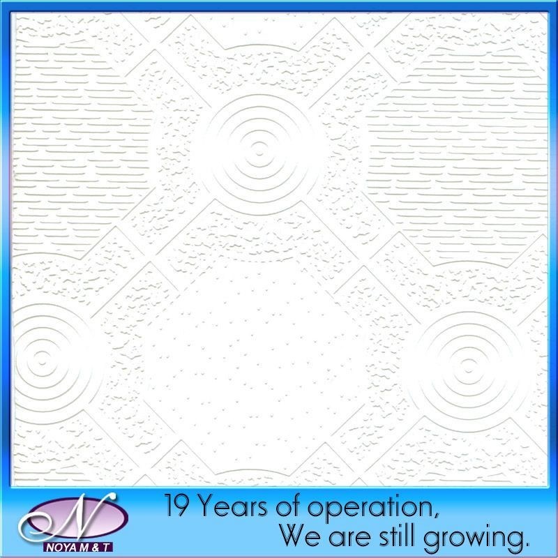 Βελτίωση τοίχων και οροφών ξενοδοχείων Ακουστικά πλακάκια οροφής από γύψο PVC 7-15mm πάχος