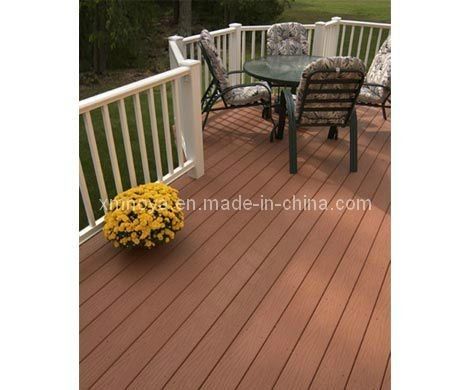 Διακόσμηση δαπέδου κήπου WPC Wood Composite Decking Board 450*75*18mm σε καφέ χρώμα