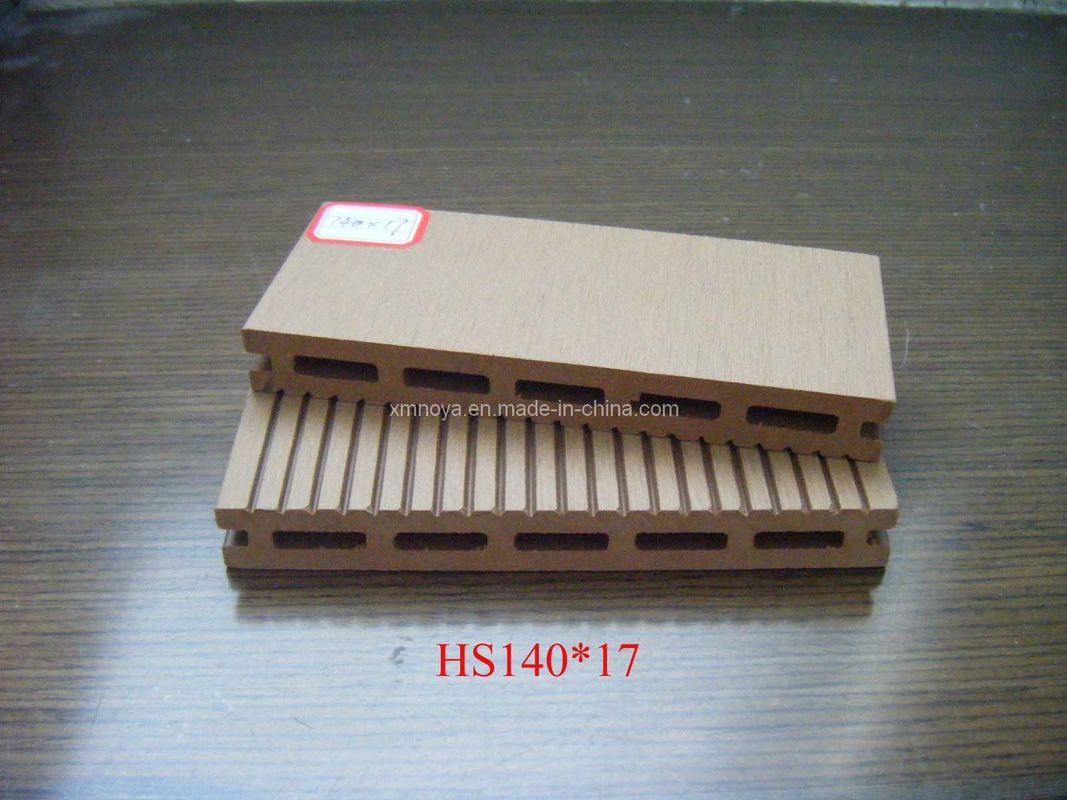 140mm * 17mm WPC Decking για εξωτερικό δάπεδο κήπου Προσαρμοσμένο και οικολογικό σχεδιασμό